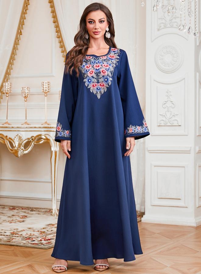 Take Two Women Embroidered Faux Pearl Jalabiya - Image 5